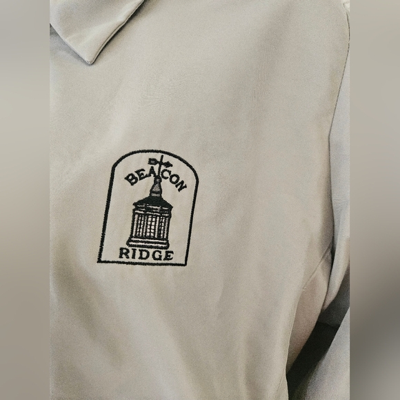 Antigua For Women- Gray Women's  Zip-Up Jacket with Embroidered Logo SZ M - Picture 4 of 9